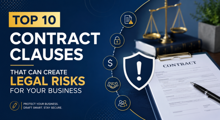 Contract clauses legal risks for business
